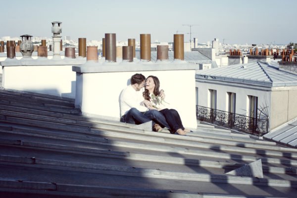 des amoureux, les toits de Paris, Montmartre... - With a love like that