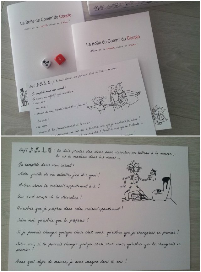 jeu pour couples - la boite de comm' du couple / + sur withalovelikethat.fr