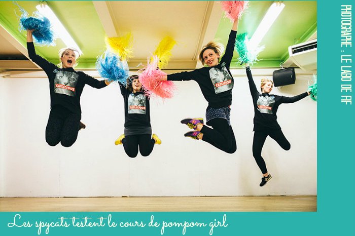 Idée enterrement de vie de jeune fille Paris : un cours de pompom girls avec les spycats / publié sur withalovelikethat.fr