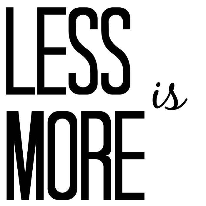 Less is more / withalovelikethat.fr