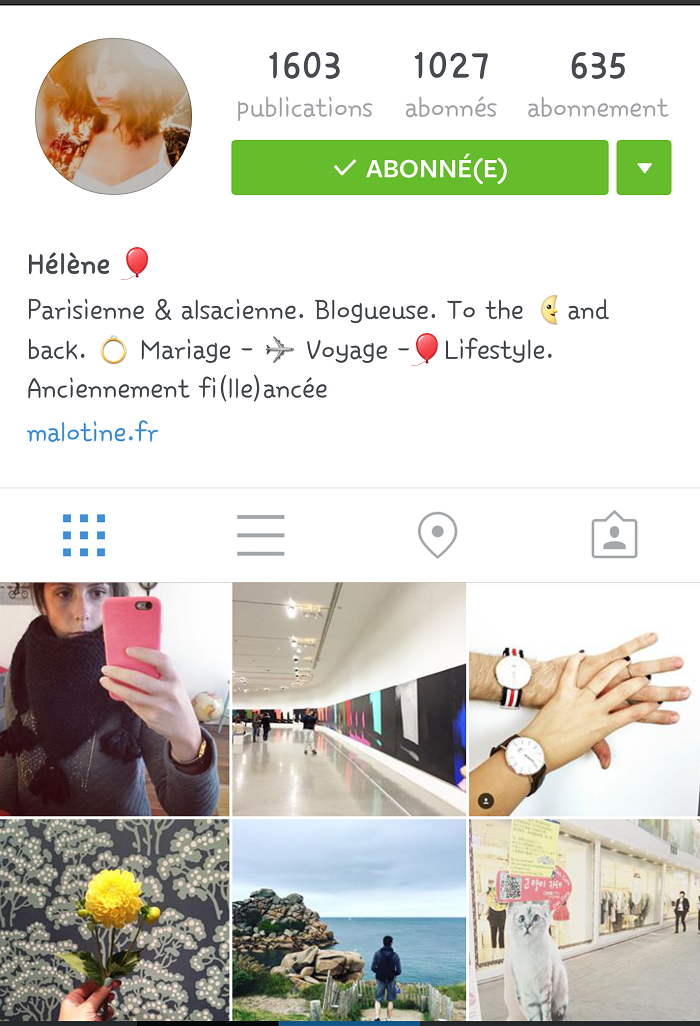 Mes comptes instagram préférés : Malotine