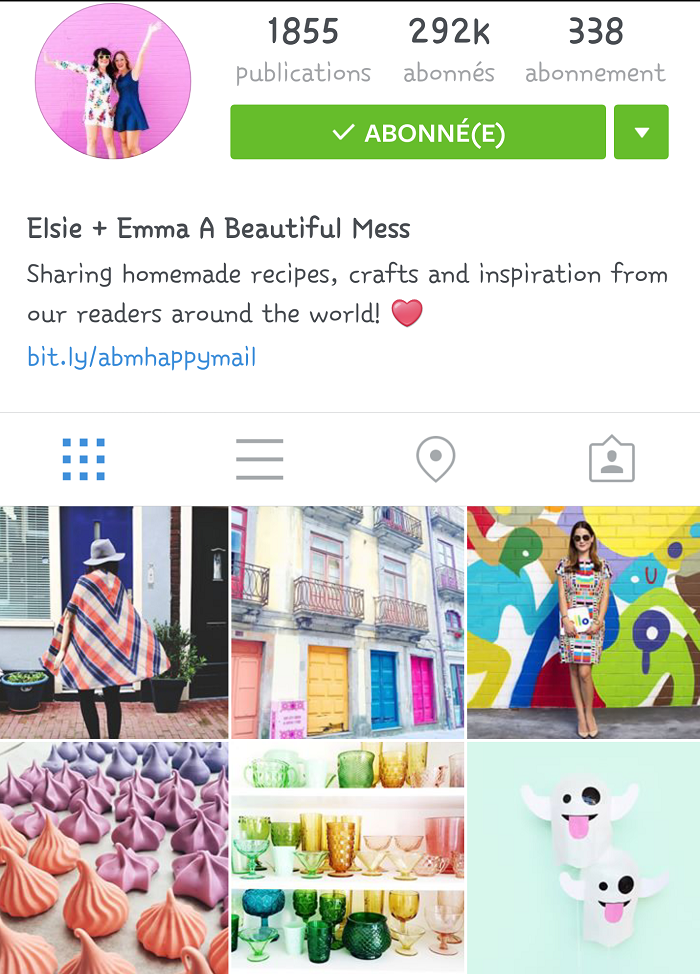 Comptes instagram préférés a beautiful mess