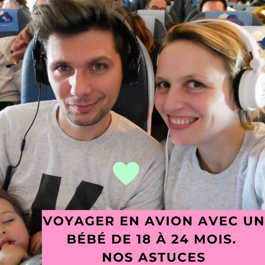 voyager en avion avec un bébé de 18 à 24 mois
