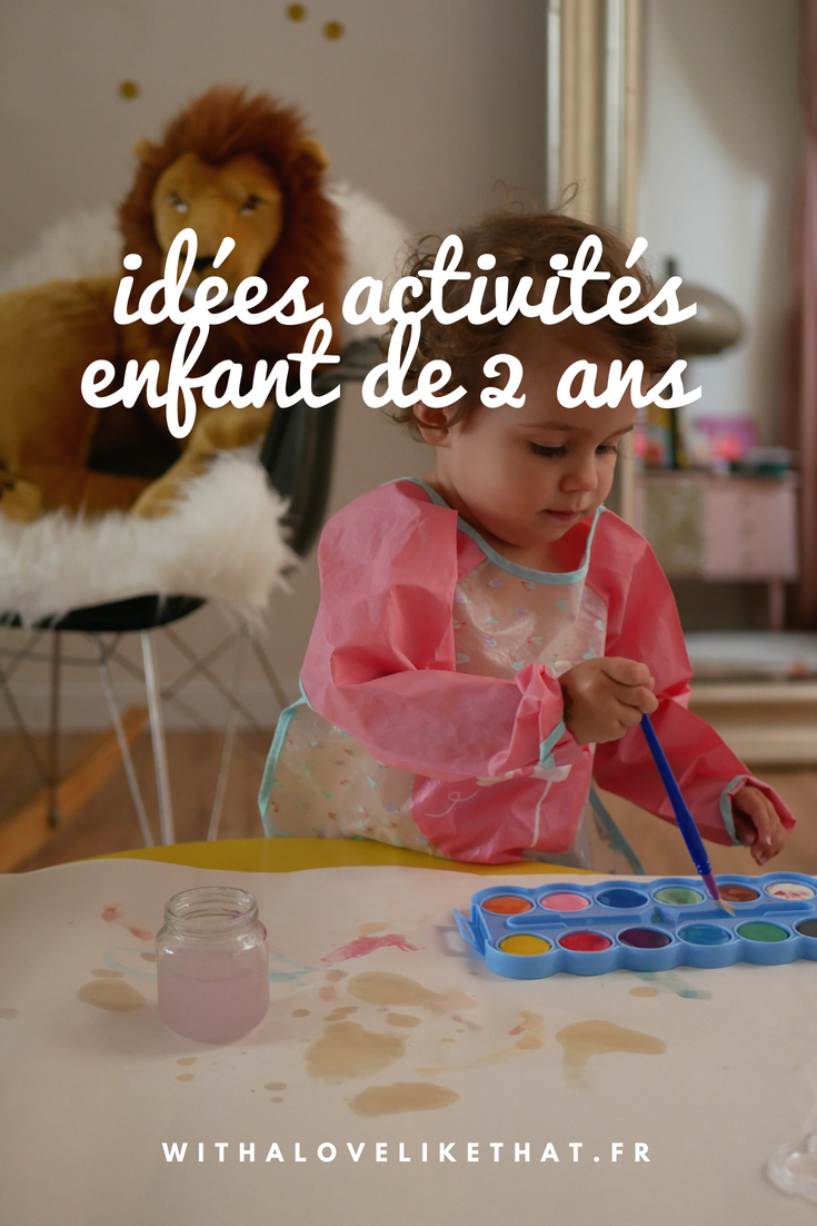 idées d'activités pour enfant de 2 ans