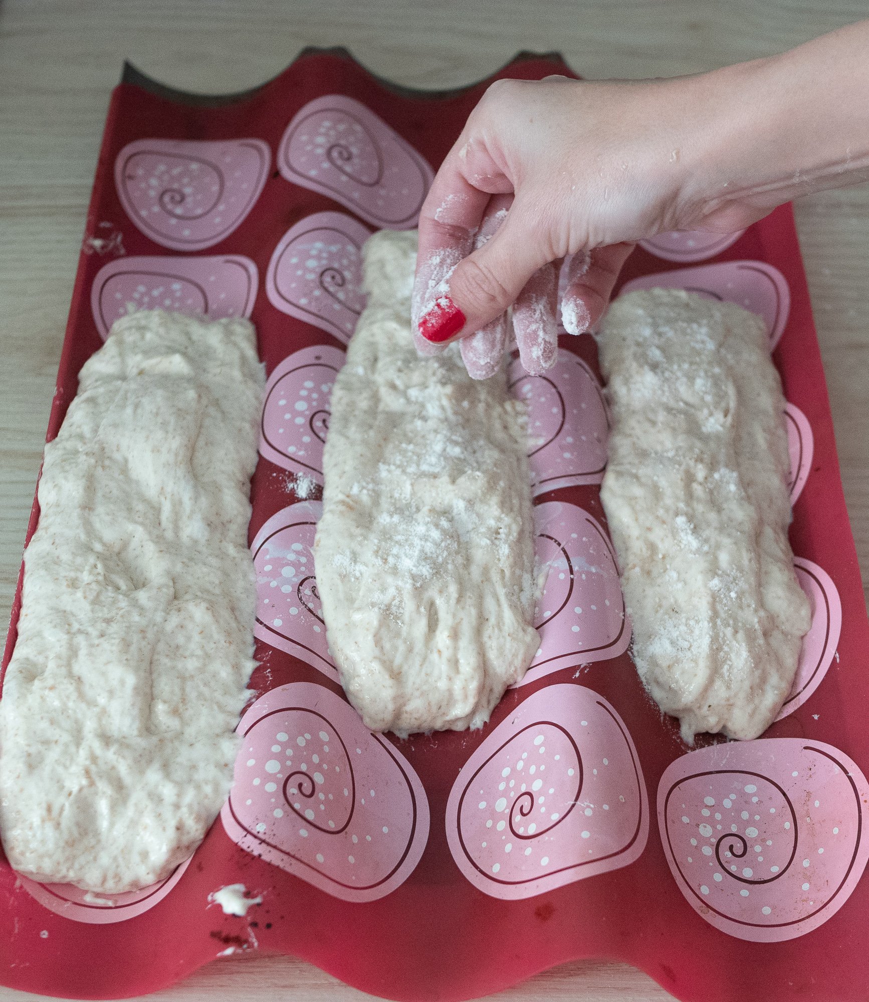 Recette de baguette de pain facile (sans robot !) / la recette sur withalovelikethat.fr