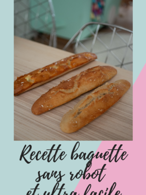 recette baguette de pain facile et sans robot